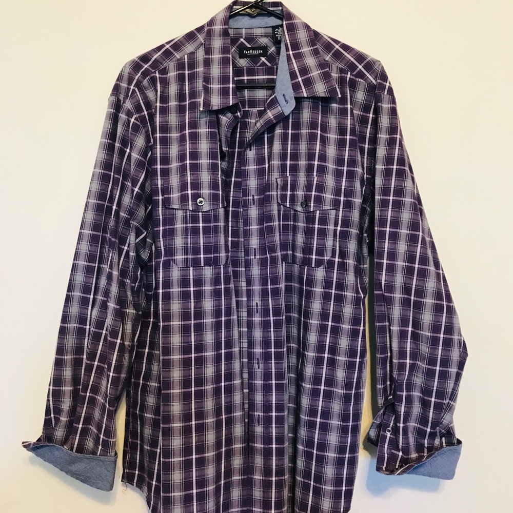 Purple patterned Van Heusen Men’s shirt!